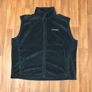 Black Columbia Fleece Vest
